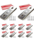 Ultra Thin Door Catch Set 10 Pack With Adhesive Backing For Cabinets Drawers Wardrobe Doors No Visible Hardware Sleek Look
