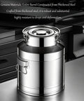 Heavy Duty 304 Stainless Steel Storage Containers Milk Can Jug With Leak Proof Sealed Lid Hella Durable 16 Point 9 Gallon Rust Proof Metal Bucket.