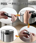 Installation process of Six Pack Adhesive Trash Can Wall Guards No Drill Backing To Protect Walls From Scratches with strong adhesive
