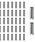 100 Pack M3 X 10mm Slotted Spring Pins Made From 304 Stainless Steel Durable Roll Dowel Pins With Plain Finish for Machinery