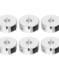 Six Piece Single Split Clamp On Shaft Collars 5mm Bore 20mm Outer Diameter 8mm Thick Aluminum Alloy Set Screw Clamp Collar 6061
