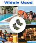 Two Pack Ultra Light Foldable Camping Chairs With Mesh Backrest Chill Beach Ready Portable With Carry Bag For Sunbathing Poolside Picnics Lawn Road Trips Green