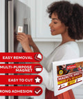 Magnetic Sheets 8x10 Inches Peel And Stick With Adhesive Backing, 20 Mil Thick, Set Of 10 for creative home use on fridge