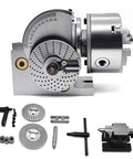 Heavy Duty Dividing Head With Precision Indexing Plates, precision indexer with rigid chuck and components for milling.