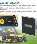 Hour Meter Replacement For Cub Cadet Series 925 06170B 06170A 06170C Fits 725 06170 Parts 925 04036 725 04036 490 900 C075 Easy Install For Your Lawn Tractors, black hour meter panel with install instructions