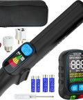 2 In 1 Circuit Breaker Finder With Non Contact Voltage Detection, GFCI Outlet Tester, LCD Display, and Circuit Tracer Kit with adapters
