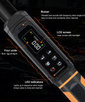 Digital Torque Wrench Set With Dual Direction Ratchets Three Eighths Inch Drive And One Half Inch Drive, LCD and LED indicators