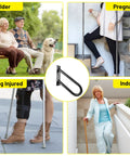 Sturdy 18 Inch Outdoor Stair Handrail For 1 To 2 Steps, Black U Shaped Wall Mount Grab Bar, Easy Install Safety Rail for diverse users