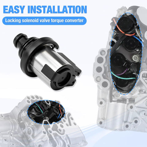 Subaru Transmission Torque Converter Clutch Solenoid 3 Ohm To 3.5 Ohm Replacement For Lineartronic CVT TR580 TR690 Fits Forester Crosstrek Outback Legacy Impreza 31825AA050 31825AA051 31825AA052 installed in CVT valve body
