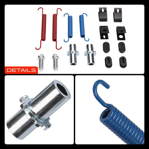 Top Tier Rear Left Side Drum Brake Hardware Kit For Toyota Corolla 2003 To 2006 Japan Build With 200mm Brakes Perfect Swap To Keep Your Wheels Grinding Smooth And Safe On The Road., drum brake spring and clip kit, steel hardware