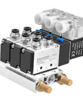 Beefy 4V210-08 Solenoid Pneumatic Valve With AC220V Coil, 5 Way 2 Position Air Control, PT1/4 Ports, industrial air valve