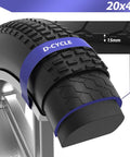 Puncture-Proof 20x4.0 Tire Insert For Fat Bikes And E-Bikes No-Flat Bicycle Tube Protector Tire Liner cross-section detail