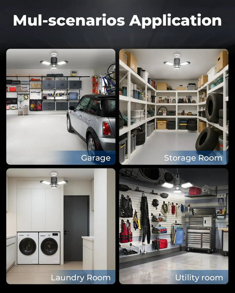 Beast Mode 8000LM Motion Sensor Garage Light With 360 Degree Detection And 3 Switch Modes 6500K for various room uses
