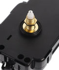 Close-up of Clock Movement With Pendulum Silent No Tick Mute Mechanism Replacement Kit Black Plastic DIY Wall Clock Part.