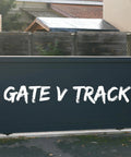 Aluminum Gate V Track Kit, 30Ft Total, 5 Pieces Of 6Ft Sections For Sliding Driveway Gates, front view