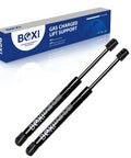 Two Piece Trunk Lift Supports Gas Strut Shocks For Chevrolet Ssr 2003 2004 2005 2006 with box packaging and black finish.
