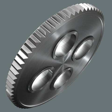 Close-up of industrial cogwheel, part of Tool-Check Plus Bit Ratchet Set With Sockets Metric For Quick Fixes And Everyday Projects