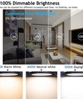 Brightness options for 12 Pack 6 Inch Dimmable LED Recessed Lights Ultra Thin Canless Black with Junction Box 110V