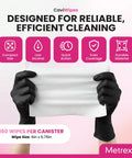 CaviWipes Disinfecting Towelettes For Hard Non Porous Surfaces In Healthcare And Lab Settings Pre Saturated With CaviCide Durable Non Woven Wipes Ready To Use For Fast Sanitation 160 Wipes Pack, 6in x 6.75in