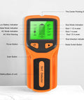Mingzhe Multifunctional Stud Finder 5 in 1 Detection Tool (Orange) displaying multiple indication features on screen.
