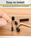 10 Pack M10x10mm Hex Socket Grub Screws 304 Stainless Steel Set Screws with hex wrench for easy installation
