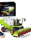 Claas Lexion 760 Remote Controlled Combine Harvester Building Blocks Kit with box and remote control visible.