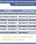 Dryer Side Venting Kit Upgrade For LG And Kenmore Dryers Side Or Bottom Vent Options model compatibility chart