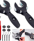 2 Pack Ratcheting Tubing Cutter Set With 2 In 1 Close Quarters Design For 1/4 To 7/8 In And 5/16 To 1 1/8 In Pipes with accessories