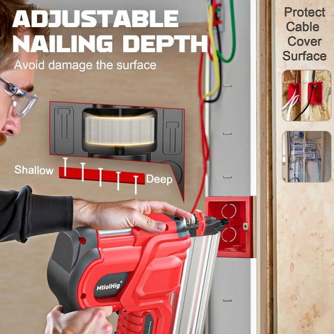 Solid Two In One Cordless Nailer And Stapler Kit 18 Gauge Brad Fasteners Compatible With Milwaukee Batteries Badass Power Driver For Smooth Carpentry And No Fuss Diy Workshop Projects Right Now