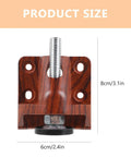Beefy Heavy Duty Adjustable Table Leveler With Plastic Wood Stabilizer for size reference, showing durable construction and stylish brown support