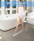 Linear Shower Drain 24 Inch Brushed Nickel Stainless Steel for Bathrooms Rectangular Shower Floor Drain with Removable Grate