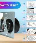 Installation guide for Motor Assembly Replacement For Bathroom Exhaust Fans Models 680 680FL HD50 676D 2676F A 684NT A 646D