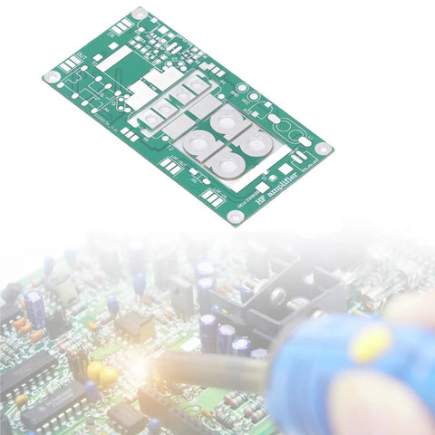 DIY SSB Linear Power Amplifier Kit 3.5-30 MHz, 13.8V, 5W In, 70W Out, circuit board and soldering