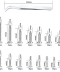 Assortment of 595 pcs self tapping screws kit with flat head Phillips drive for wood and metal in various sizes with tweezers
