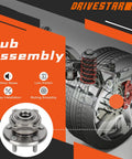 Rear Wheel Hub And Bearing Assembly Pair For Chrysler 300 2005 To 2009, Dodge Charger 2006 To 2009, And Magnum 2005 To 2008 With 5 Lug And 27 Spline Shaft