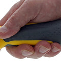 Hand holding Twist-A-Nut 21-In-1 Ratcheting Multi-Bit Screwdriver with pro-grade grip visible.