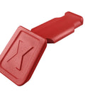 Red clip from Ten Piece KNIPEXTEND ColorCode Clips Set With Red Blue Yellow Light Gray And Magenta For Quick Tool Identification On The Jobsite