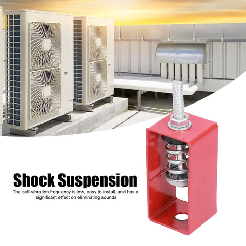 XHS 3 Alloy Spring Shock Absorber Vibration Isolator For Hoisting Equipment And Industrial Fans With Low Self Vibration Frequency Easy Install 30 To 50 Kg Load Capacity Minus 20C To 80C Durable Precision Alloy red spring isolator for rooftop AC fans