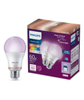 Lit Smart Light Bulbs 2 Pack Color Changing A19 LED 60W Equivalent 800 Lumens E26 Indoor Motion Sensor Dimmable