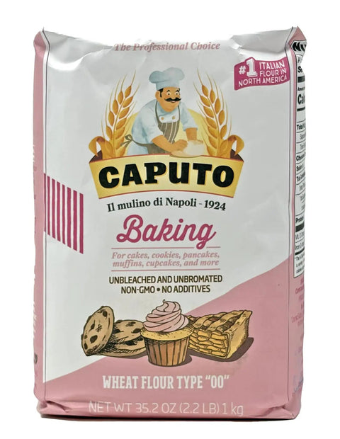 Type 00 Pastry Flour From Italy For Desserts And Shortbreads, 2.2 Lb Bag Pack Of 4 Your Go To For Cakes, Pastries And Sweet Treats