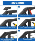 Installation guide for Handrail Connector Sleeve for horizontal to stair upper joint in deck cable railing, black aluminum.