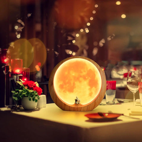Moon Lamp Night Light Mood Lighting For Living Room Romantic Full Moon Glow With Touch Control on wedding table decor