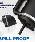 Close-up of the spill-proof lid of a Heavy Duty 50oz Tumbler With Double Wall Insulation for safe travel and no leaks.