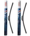 Bosch ICON beam wiper blades, set of 2 (22A & 22B) for driver and passenger sides, front view