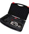 Magnetic Induction Bolt Heater Generating 2500Watts For Twenty Five Seconds Of Heat in case with accessories and cables.