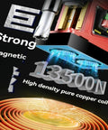 Heavy Duty Electric Mag Drill For Steel Structure With Powerful Magnetic Base showing strong magnetic grip of 13500N.