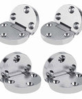4 Pack Zinc Alloy Flip Hinges For Folding Tables And Desks, Heavy Duty Table Hardware For Workbenches, Flap Tables, Easy Install