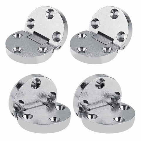 4 Pack Zinc Alloy Flip Hinges For Folding Tables And Desks, Heavy Duty Table Hardware For Workbenches, Flap Tables, Easy Install