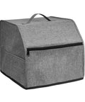 Oxford Cloth Sewing Machine Cover With Accessory Pouch, Dustproof Protector for Serger and Standard Sewing Machines, gray color