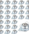 Heavy Duty 30 Piece 5/8 Inch Galvanized Steel Ball Transfer Units Offering 360 Degree Free Spin, showing multiple units ready for benchtop mods.